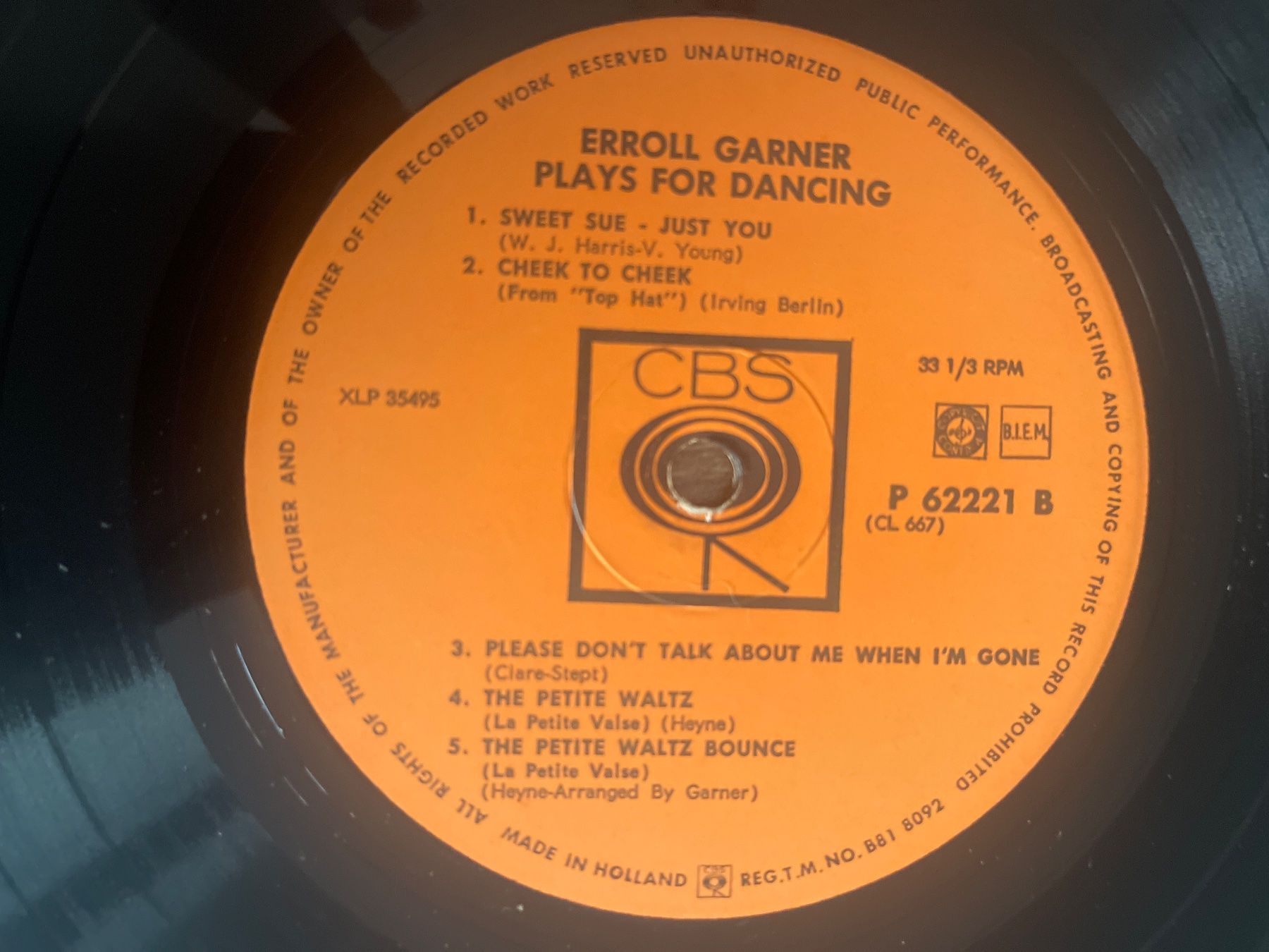 Vinyles: A611/Erroll Garner Plays For Dancing – D'occasion à Frutigen par Philippe_jsp 2