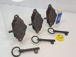 3 Möbel Schlösser mit Schlüssel, DM2.5cm, DLS (LOT3032#MBS3)