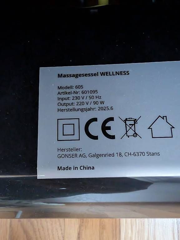 Poltrone: Massagesessel Wellness schwarz – Nuovo e nell'imballaggio originale da Wallisellen venduto da Lostwalter27 2