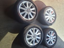 Alufelgen mit Sommerreifen Seat 6x15 ET43