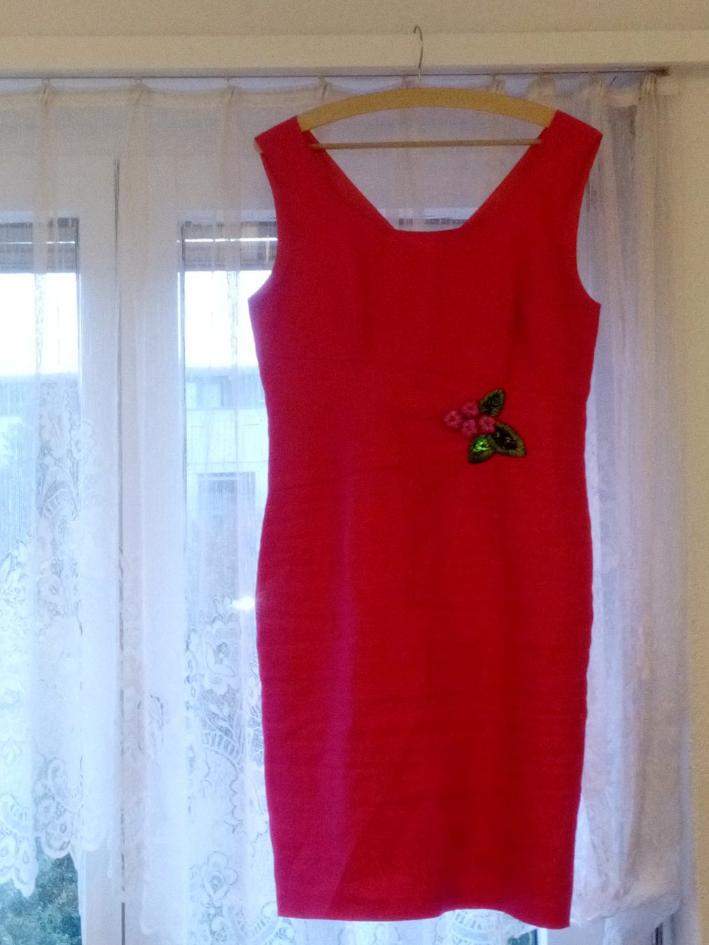 Kleider: Leinenkleid mit Applikation – Gebraucht aus Zürich von Mitzi6
