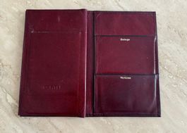 Lederetui bordeaux rot _ 10x16cm ✔️