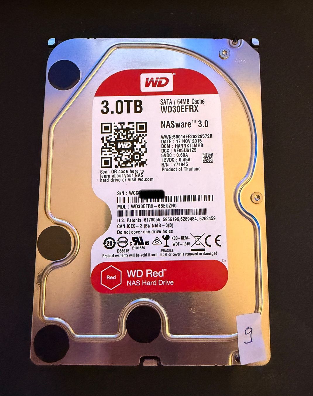 Western Digital Dischi rigidi: WD Red 3TB Festplatte HDD – Usato da Winterthur venduto da R2D_Y7C