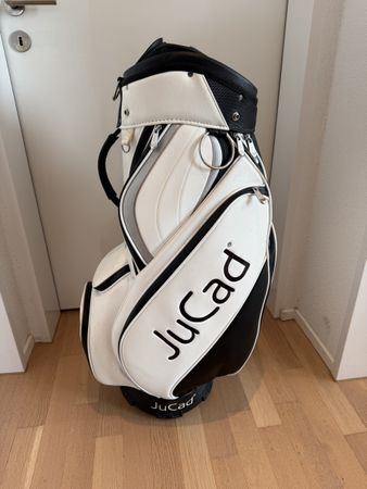 JuCad Golftrolley Bag weiss/schwarz neuwertig Dez 2024