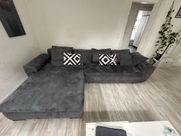 Ecksofa mit Schlaffunktion grau guter Zustand