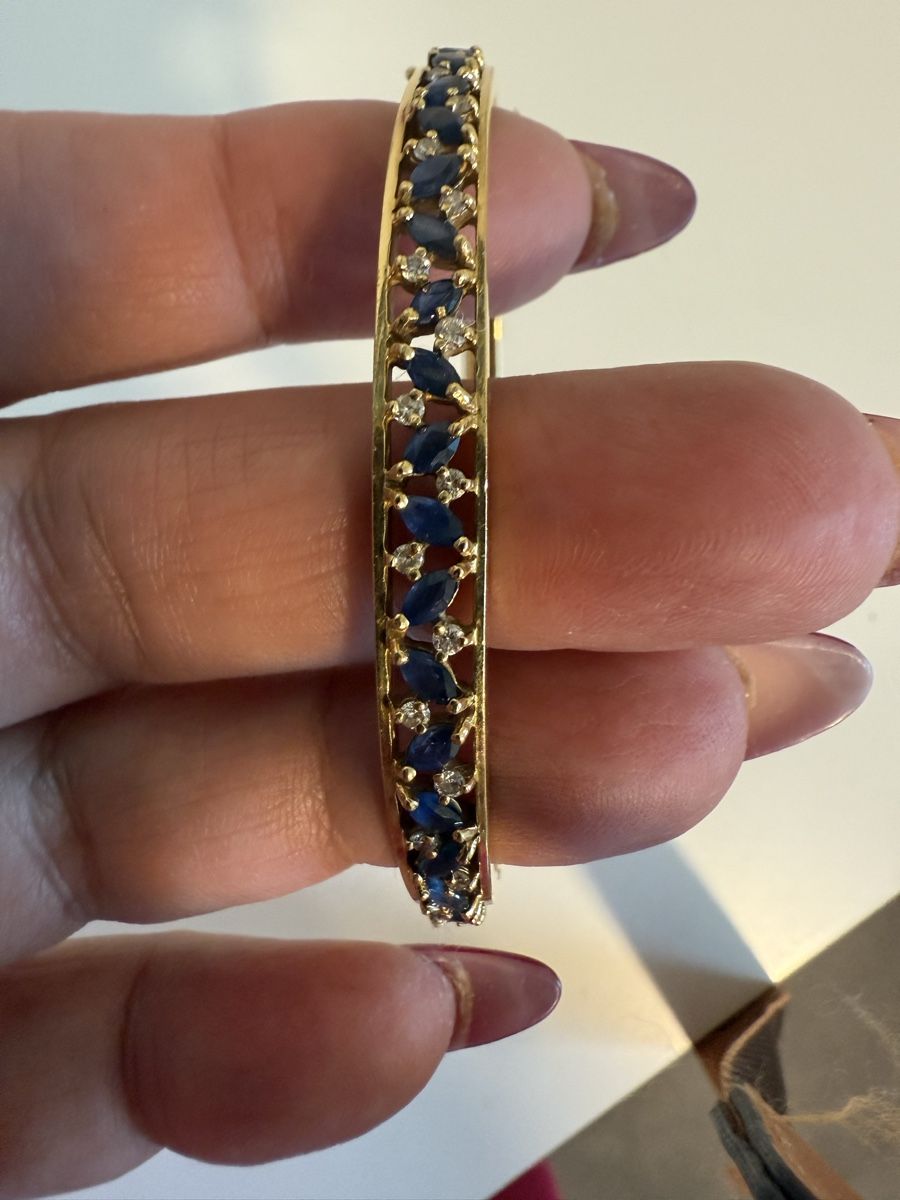 Armbänder & -reifen: Armband mit Saphiren und Brillianten – Gebraucht aus Riehen von sirubin 3