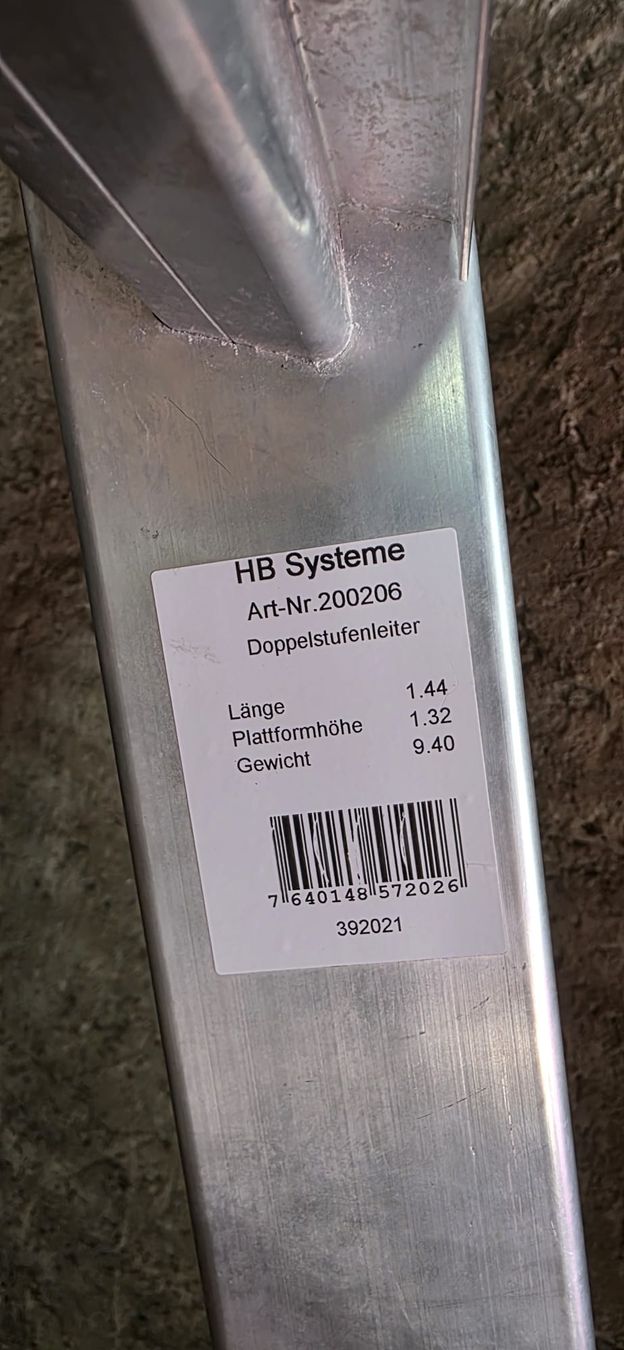 Scale: HB Systeme Bockleiter 1.44m 6 Spross – Usato da Umiken venduto da Mr0o0ME 3