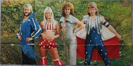 Seltenes ABBA / Elvis Presley Poster aus der BRAVO 70er