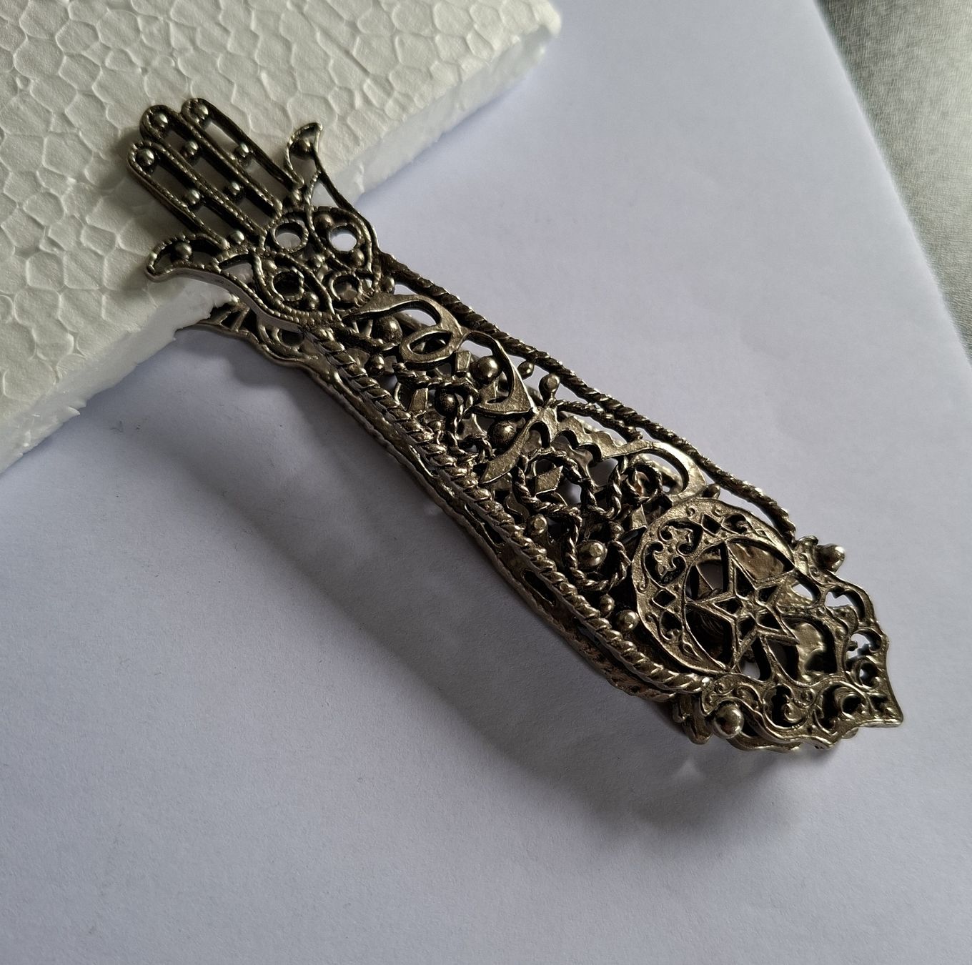Tutte le decorazioni: Zinn Klammer "Hand Fatima", – Usato da Ipsach venduto da jpbo 4