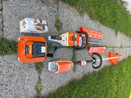 Wie Neuwertige STIHL Akku Trimmer und Heckenschere mit Akku