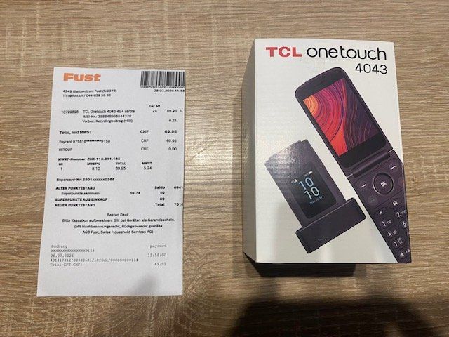 Handys / Smartphones: Ladenneues TCL onetouch 4043 – Neu und originalverpackt aus Wallisellen von Kofina