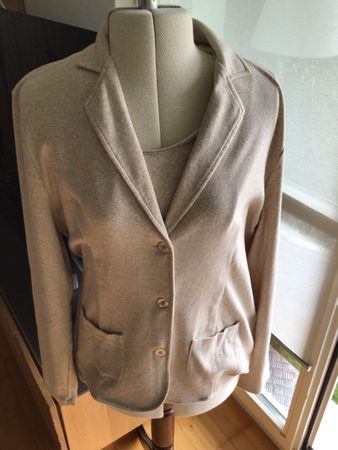 The Mercer N.Y. Strickjacke Beige Gr. 42 - Zweiteiler NP 700