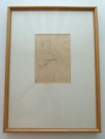 Max Kämpf  1912-1982 in Basel Bleistiftzeichnung Original