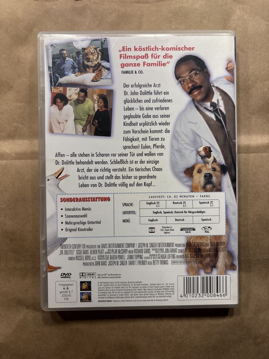 Tutti i DVDs: Dr. Dolittle – Usato da Ruswil venduto da Slivio_ 1