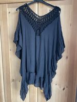 Raffinierte Tunika/ Strandkleid schwarz