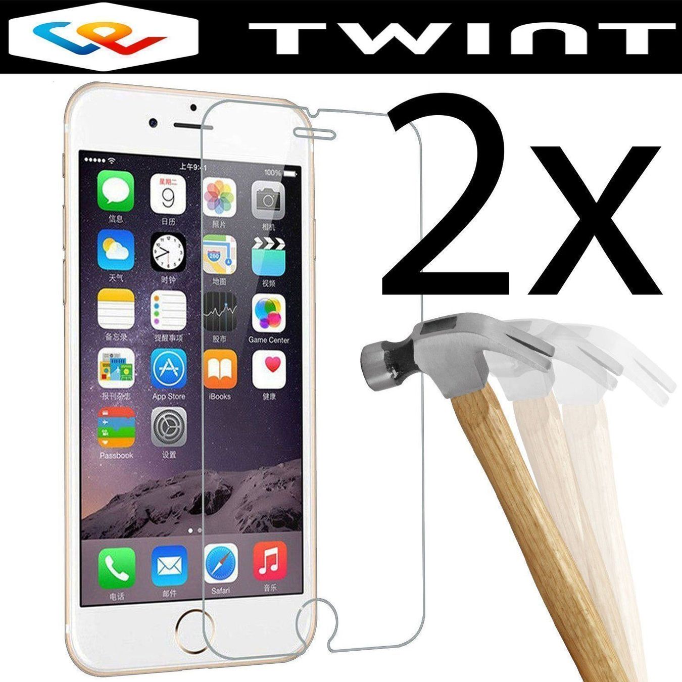 Cover & Protezioni schermo: 2x iPhone 7 plus / 8 plus Panzerglas Schutzglas GLAS VERRE – Nuovo e nell'imballaggio originale da Volketswil venduto da coverandmore