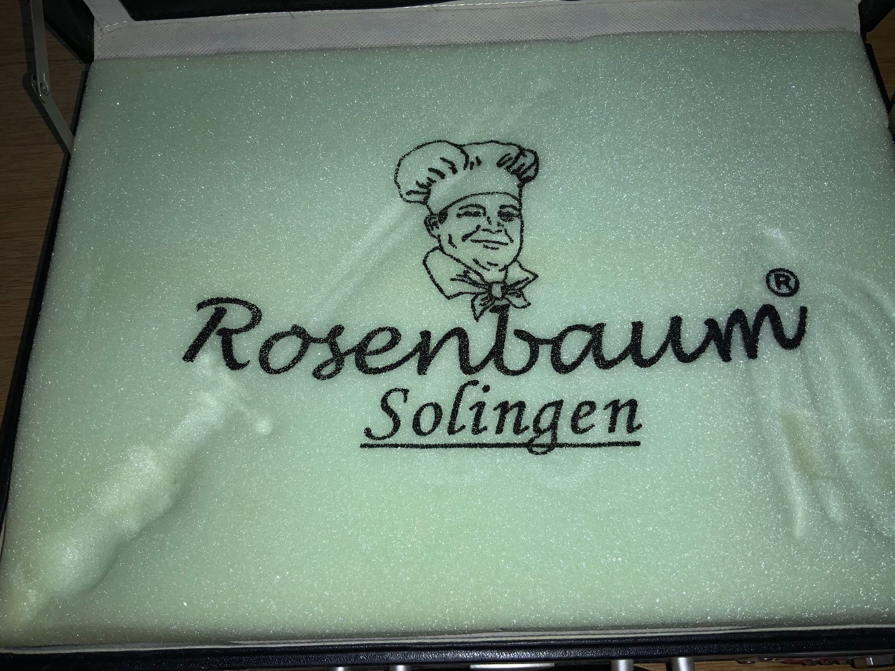 Rosenbaum Coltelli: Rosenbaum Solingen Messer-Gabelset im Koffer – Nuovo e nell'imballaggio originale da Frauenfeld venduto da CSM71 5