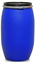 Fut en plastique bleu standard environ 220l