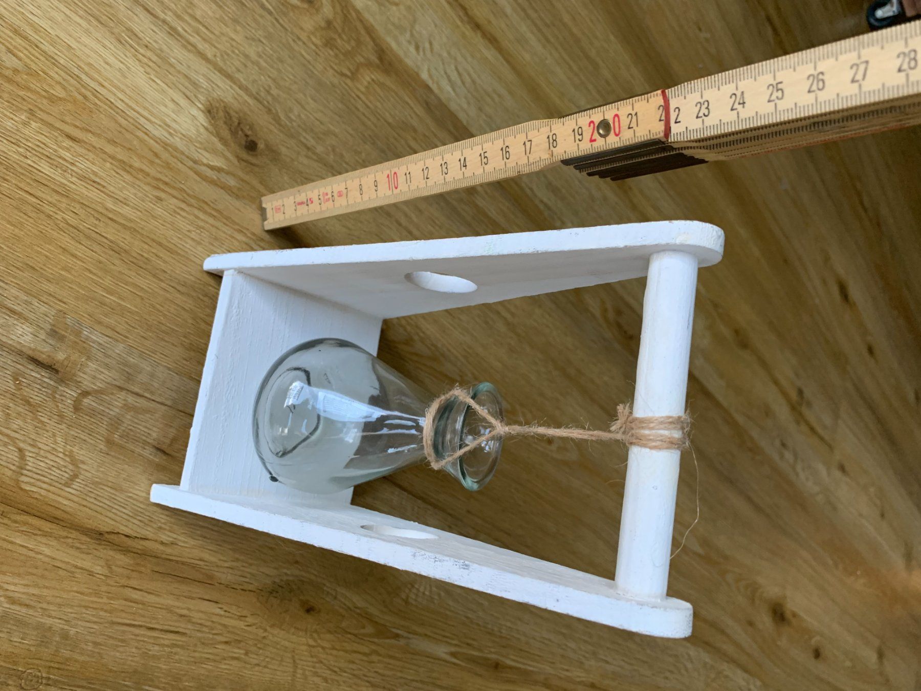 Vasen & Gefässe: Hübsche Vase Glas im Holzrahmen – Gebraucht aus Wolfwil von NewGirl 2