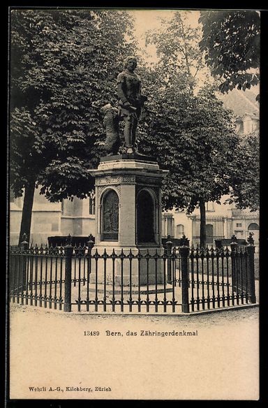 Cartes postales: AK Bern, Zähringerdenkmal – D'occasion à Berlin par bartko-reher