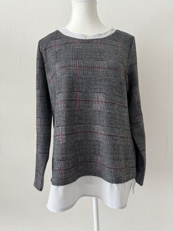 2 in 1 Karo-Oberteil, Gr. 40, Top Zustand!