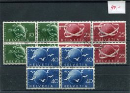 1949 FW Nr. 294-96 im V'block gestempelt