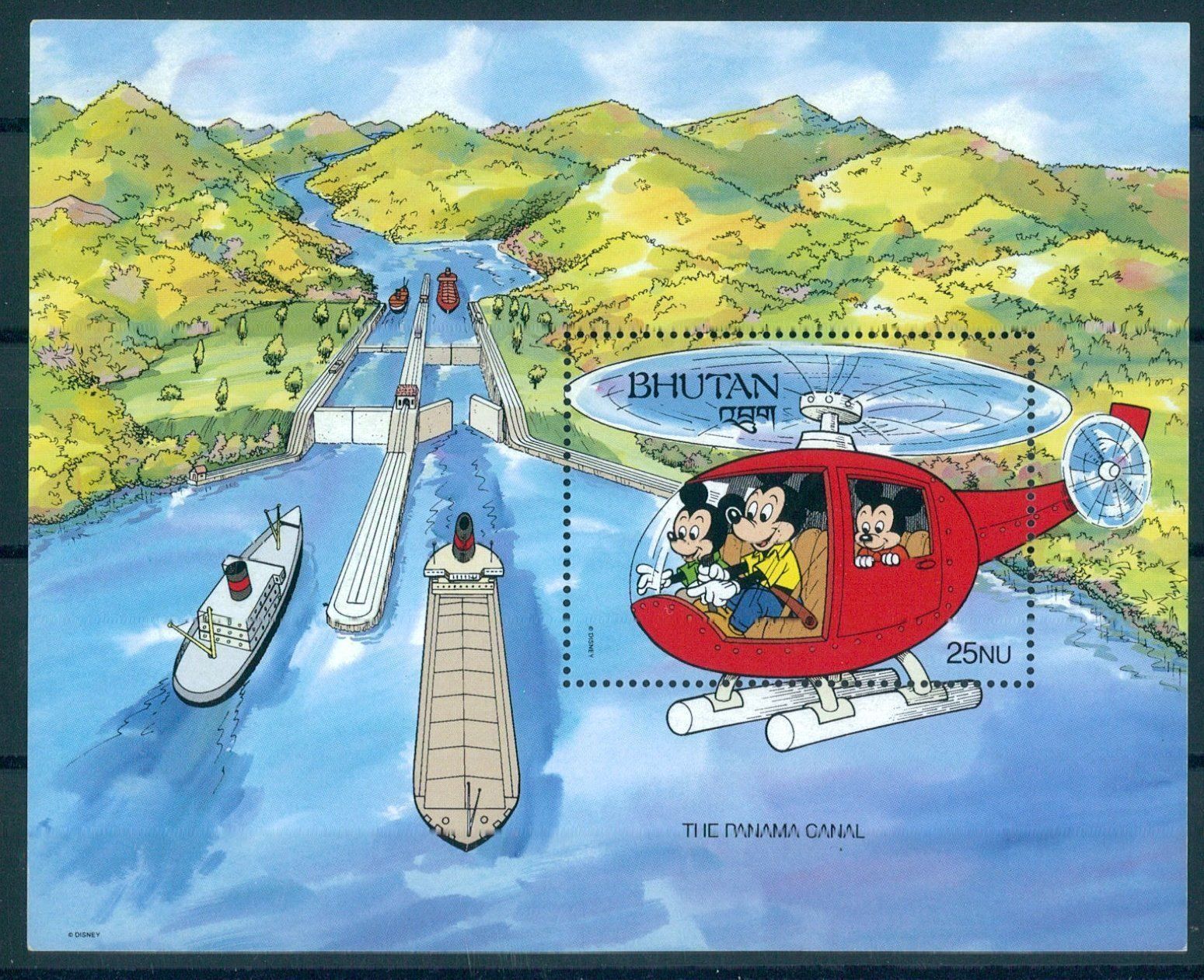Asia: BHUTAN, MICKEY IN PANAMA, BLOCK ** – Usato da Wetzikon ZH venduto da Philimpex