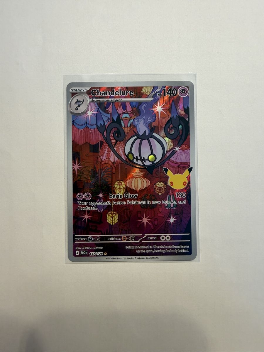 Pokémon Carte collezionabili: Chandelure Pokemon 30th Celebration – Nuovo (secondo la descrizione) da Näfels venduto da Faiden