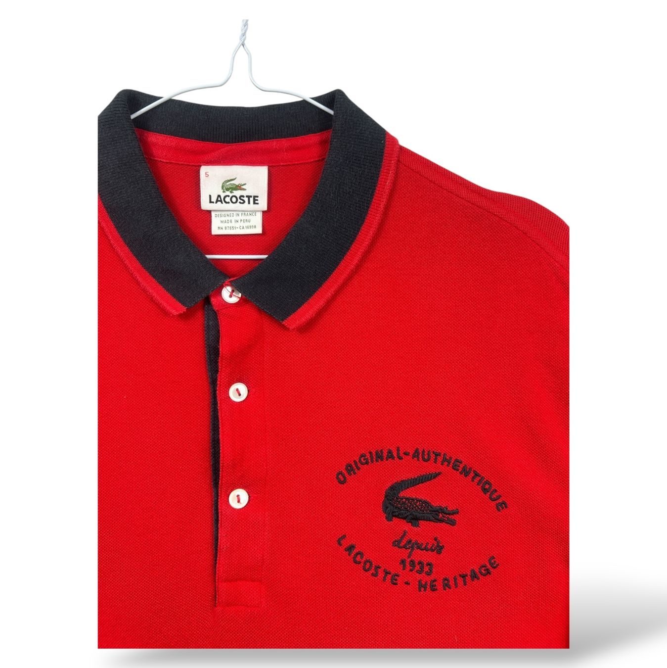 Lacoste Magliette Polo: Polo Lacoste Rouge - Taille L – Nuovo (secondo la descrizione) da Hauterive NE venduto da Leo_o 3