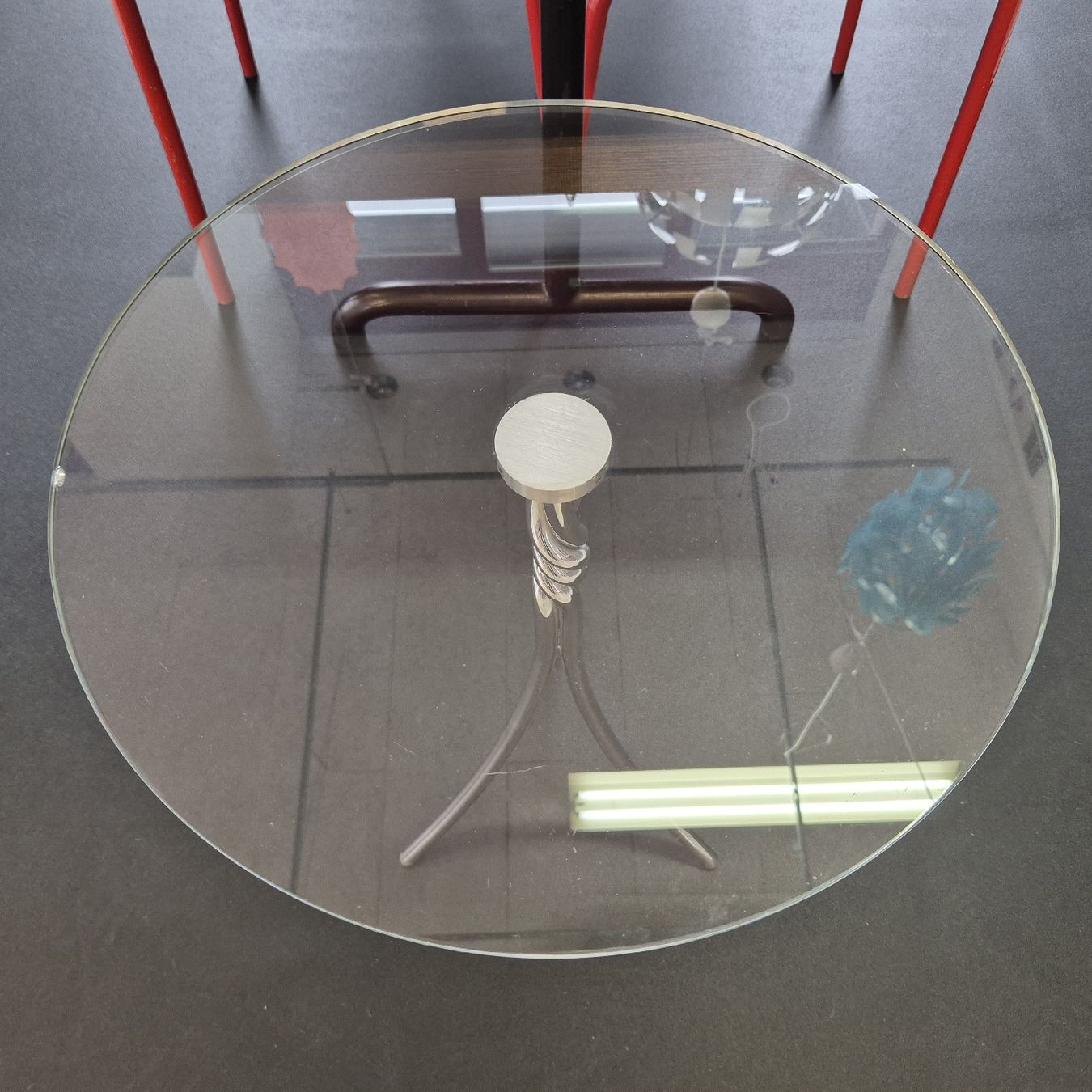 Tavoli: Design Chrom Glas Beistelltisch Coffee-Table – Usato da Nottwil venduto da Wondewa-Shop 6