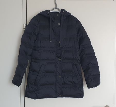 Esprit Wintermantel mit Kapuze blau Gr. S