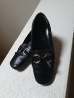 Paul Green Lederschuhe Gr. 36 (3.5) schwarze Loafers