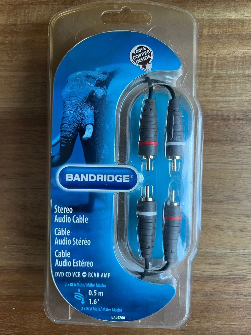 Cavi: Cinchkabel, 0,5 m, Bandridge – Nuovo e nell'imballaggio originale da Bazenheid venduto da rue_6hcy