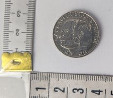 Schwedische 5 Kronen Münze, Carl XVI Gustaf, Jahr 1998