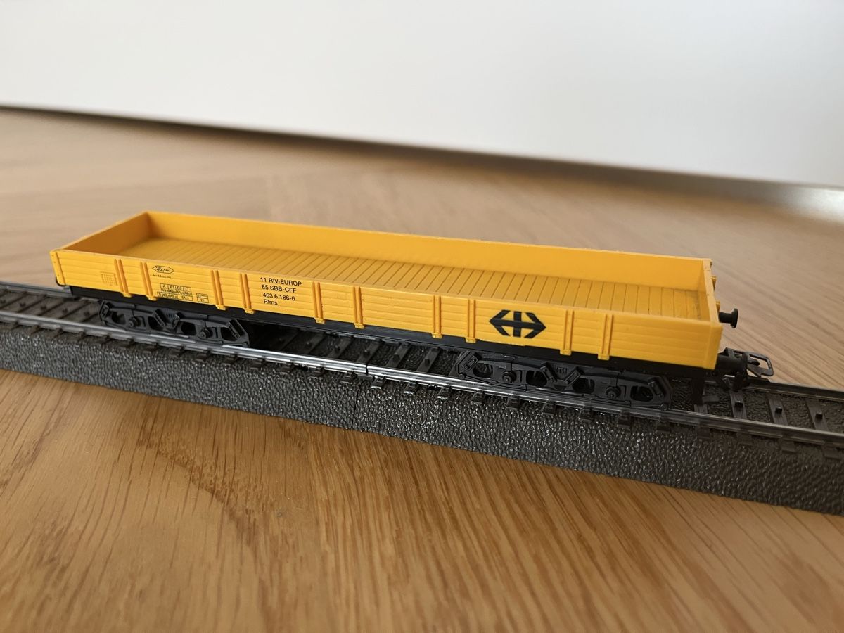 Märklin Modellini di ferrovie: Konvolut SBB Flachwagen Märklin – Usato da Basel venduto da Re620_11627 1