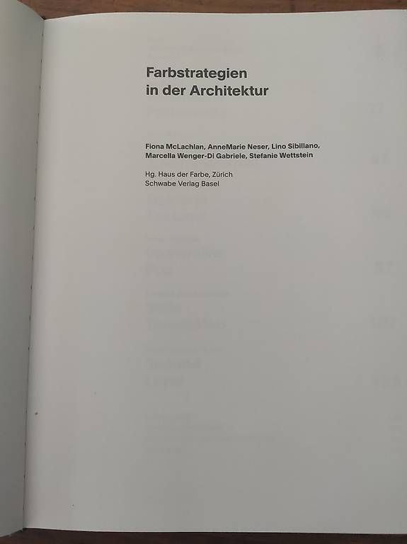 Libri: Farbstrategie in der Architektur – Usato da Zürich venduto da rald 2
