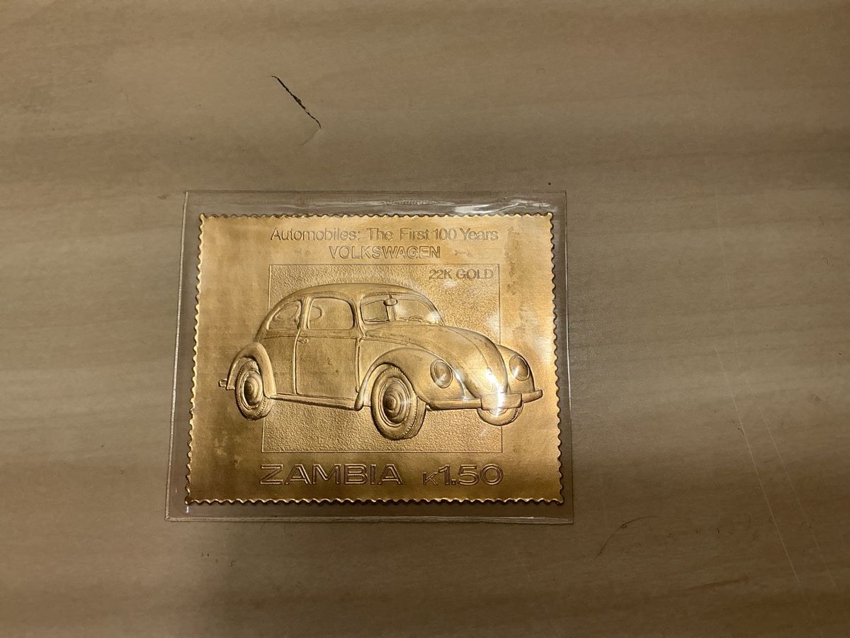 Tutti i francobolli: VW Käfer Briefmarke Gold – Nuovo (secondo la descrizione) da Malters venduto da MichaelSCH72