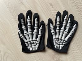 Fasnacht Halloween Skelet Kinder Handschuhe