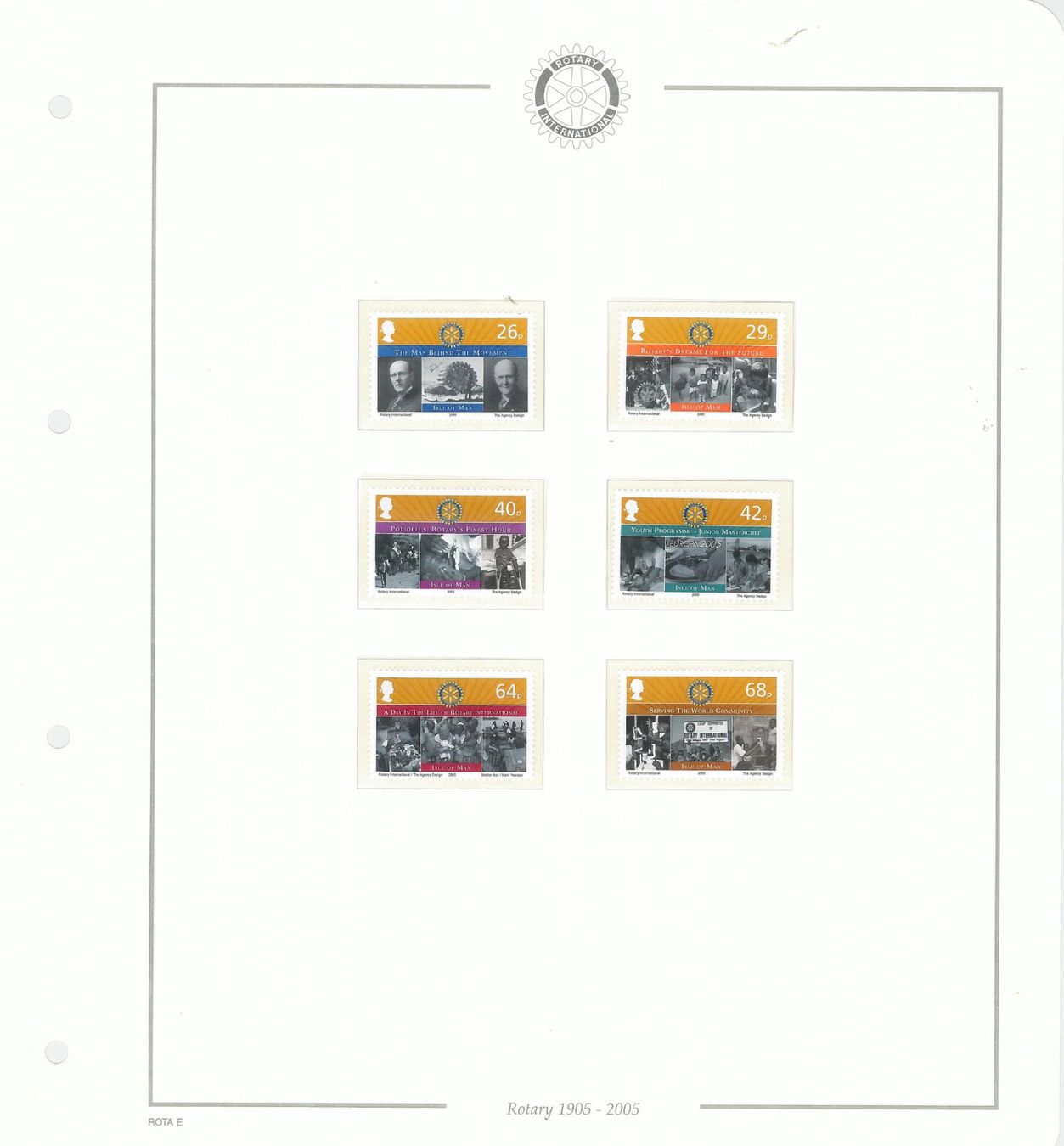 Tutti i francobolli: Motiv Sammlung Rotary 1905-2005 – Usato da Gränichen venduto da philatelie-biz 5
