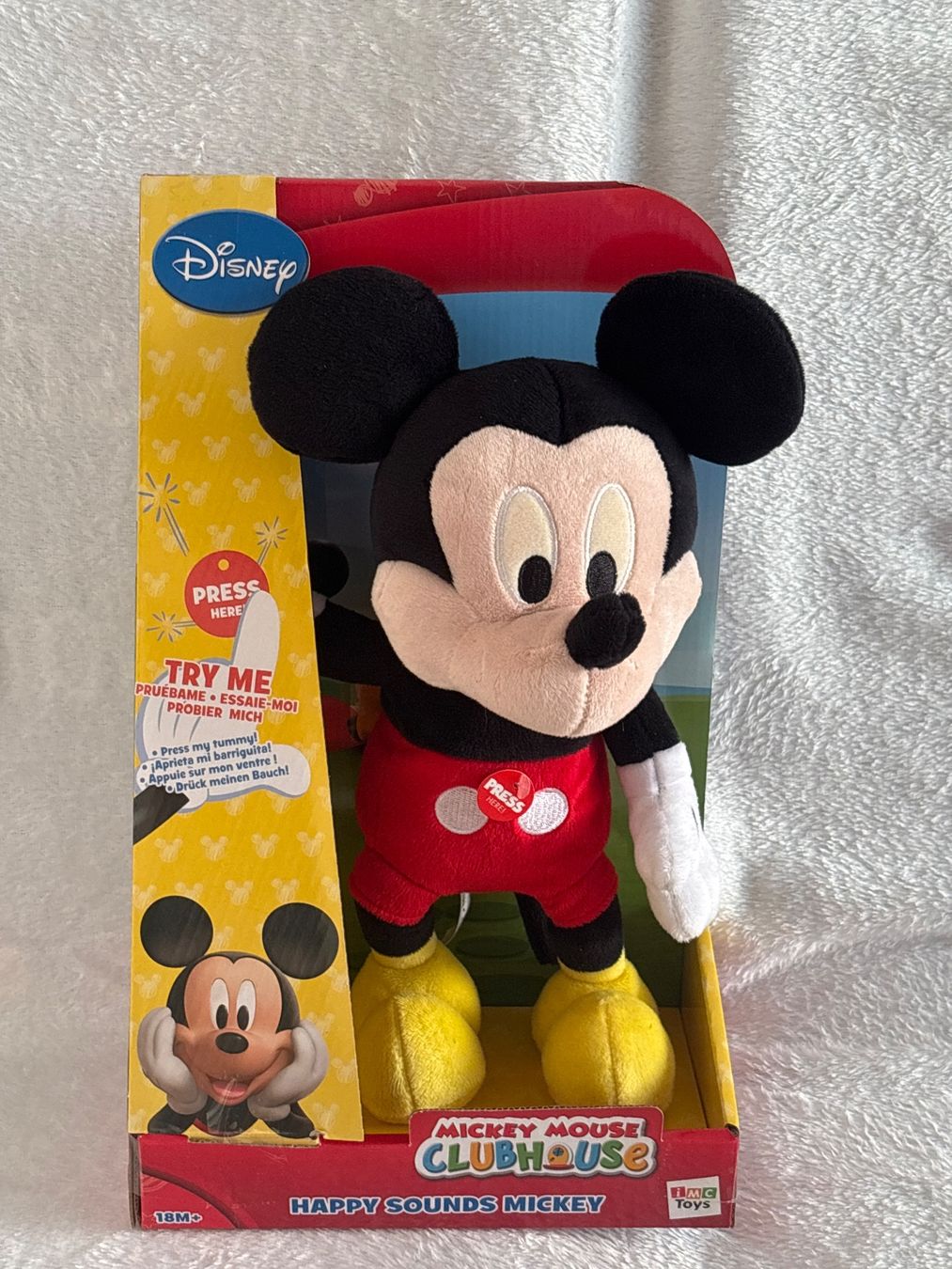 Disney Giocattoli: Mickey Mouse Plüschfigur, mit Sound, Top! – Nuovo e nell'imballaggio originale da Oberegg venduto da MR-shop