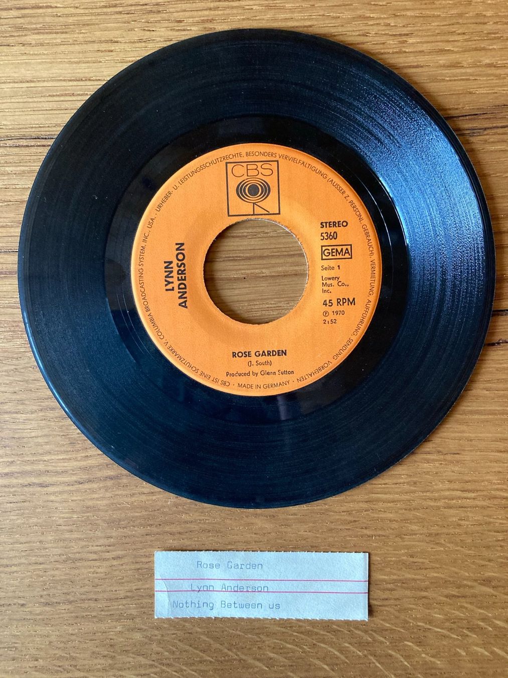 Dischi in vinile: Lynn Anderson "Rose Garden" – Usato da Unterlangenegg venduto da Bricalla 1