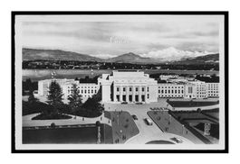 GENÈVE - 1950 "Le Palais des Nations/Mont-Blanc/Futuriste"