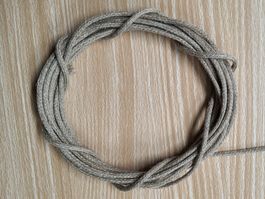 Uhren Hanfseil geflochten, 3 mm, 4 Meter, neu, für Standuhr