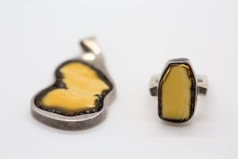 Silberring mit Anhänger