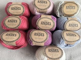 Drops Andes Alpakamischung verschiedene Farben 10 Knäuel neu