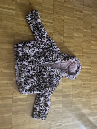 Veste à capuche  fourrure, taille L