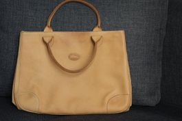 Longchamp Ledertasche Hellbraun