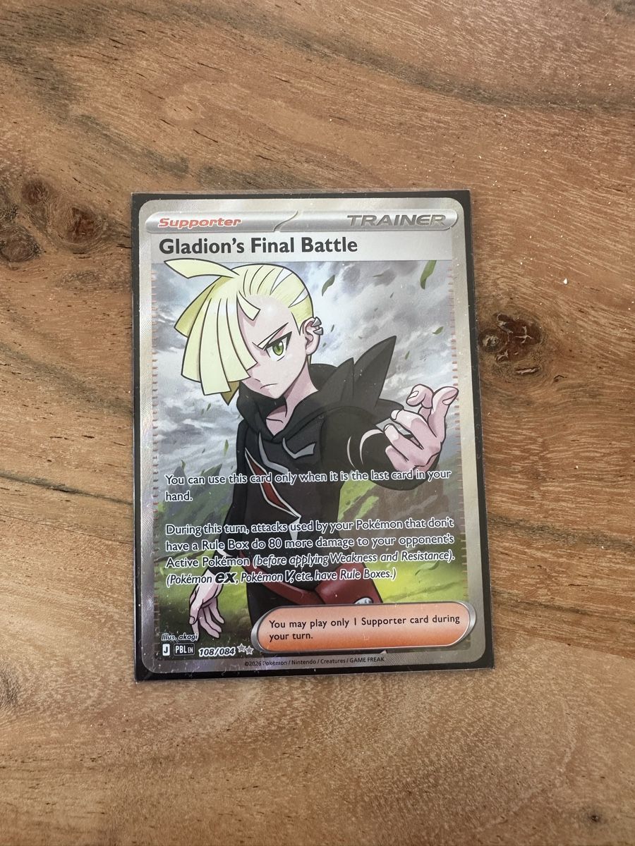 Karten: Pokémon Card - Gladion's Final Battle 108/084 – Gebraucht aus Goldach von Lenny0220