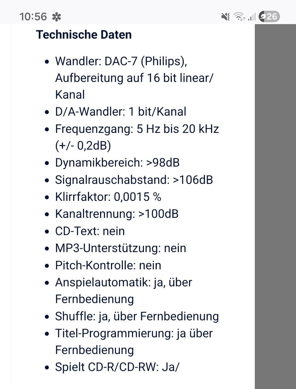 CD: Marantz CD17-Player Gold 1A Zustand – Usato da Riedern venduto da E-street1949 8