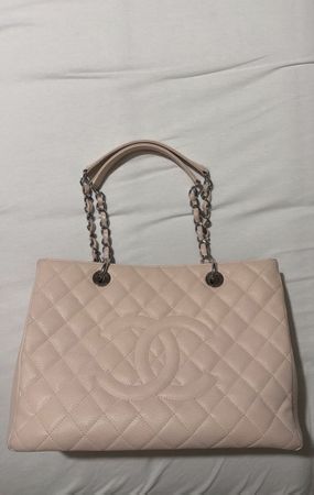 Sac Chanel rose pêche matelassé cuir grainé 🍑 